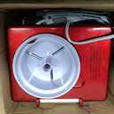 Nostalgia Snow Cone Shaved Ice Machine - Retro Table-Top Slushie Machine Makes 20 Icy Treats - Includes 2 Reusable Plastic Cups & Ice Scoop - Retro Red