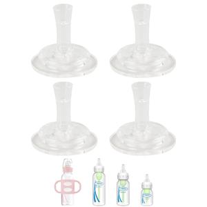 2 x Sippy Straw Nipple for Dr. Brown's Narrow Bottle & Sippy Spout Bottle, Soft 100% Silicone Baby Bottle Straw Nipple, 8m+, 4 Count