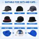 Auto Hat Cleaner & Steamer Shaper, 3-in-1 Steam Clean, Iron & Dry, Fast Drying for Baseball/Bucket/Wool Hats, Restores Shape, Includes Cleaner, No Deformation, Removes Wrinkles & Odors, Keeps Shape.