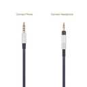 Replacement Audio Cable with in-Line Mic Remote Volume Control Compatible with Bose QC25, QC35, QC35II, QuietComfort 25 35 Headphones, Audio Cord Compatible with Samsung Galaxy Huawei Android