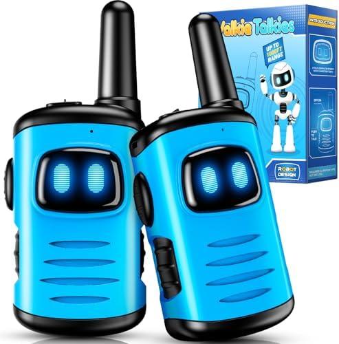 Kids Walkie Talkies Toys for Boys: comedyfun Mini Robots Walkies Talkies 2 Pack Boys Toy for 3 4 5 6 7 8 Year Old Camping Outdoor Games Christmas Birthday Gifts Age 4 5 6 7 8 Year Old Stocking Stuffer