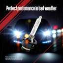 D4S 6000K HID Headlight Bulbs  Xenon White 35W 6000LM  Plug and Play OEM HID Replacement  UV Quartz Glass, Waterproof  Pack of 2