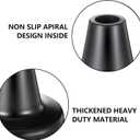 Crutch Tips 7/8 Inch Upgrade Heavy Duty Rubber Crutch Feet, Crutch Accessories Replacement Rubber Cane TipsNon-Slip and Durable