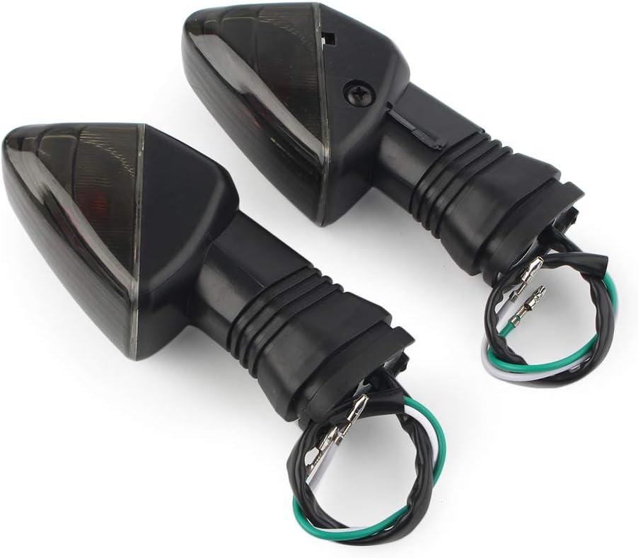 Newsmarts Motorcycle Turn Signal Indicator Light Blinker Lamp Replacement for Kawasaki KLR 650 2008-2017 / NINJA 650R 2006-2008 / NINJA ZX-6R 2007-2012 (Black)