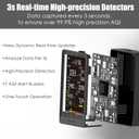 Professional Indoor Air Quality Monitor with AQI Alerts, Portable Real-Time Detector for Home, Car, Plants & Pet