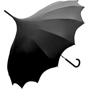 Full Size Dark Wing Pagoda Umbrella - Ideal for All Weather, Perfect for Vampires, Gothic Enthusiasts, and Lovers of Unique Bat Wing Style (Black)