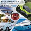 12AWG XT60 Extension Cable 1FT 2PCS XT60 to XT60 Cable with Male to Female Connector for RC Battery Portable Power Station Solar Pane