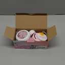 Myartype Clay Bead Spinner and Seed Bead Spinner, 2-in-1 Electric Bead Spinner for Jewelry Making, Bracelet Spinner and Necklace Making Machine with Needles and Thread (Pink), (Beads Not Included)