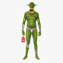 Morphsuits Jaw Dropper Green Costume Adult Size M