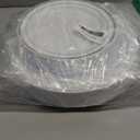 Aya's 60 Silver Rimmed Plastic Plates for Party, Heavy Duty Disposable Plate Set of 30 Dinner and 30 Dessert Plates for Weddings and Special Events, Fancy Disposable Tableware