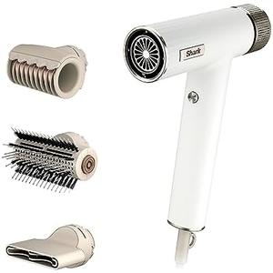 Shark Hair Dryer SpeedStyle RapidGloss Finisher and High-Velocity Dryer, Ionic Hair Blow Dryer with IQ Speed Styling and Drying Suite, No Heat Damage, Best for Straight and Wavy Hair, Silk, HD331 Shark Hair Dryer SpeedStyle RapidGloss Finisher and High-Velocity Dryer, Ionic Hair Blow Dryer with IQ Speed Styling and Drying Suite, No Heat Damage, Best for Straight and Wavy Hair, Silk, HD331