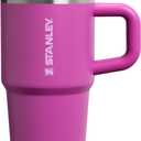 STANLEY Quencher ProTour Flip Straw Tumbler with Leakproof Lid | Built-In Straw & Handle | Cupholder Compatible for Travel | Insulated Stainless Steel Cup | BPA-Free (20 Ounces, Dark Blossom)