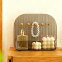 Jewelry Dish Tray,Bathroom Countertop Vanity Tray,Perfume Organizer,Key Holder Bowl, Entryway Decorative Tray, Girls Room Organizer for Claw Clip, Bracelet,Ring,Hair Ties,Makeup-Grey (Gray)