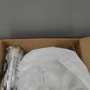 Uiankik 19.7IN Modern Pendant Light for Dining Room Hallway Light Restaurant Hanging Lamp E26 Base Japanese Wabi Sabi Style Bird Nest Shape Lighting Fixture(White,50CM)