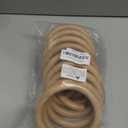 FoDau770 10pcs Natural Beech Wooden Rings, Unfinished Solid Wood Rings Heavy Duty Wood Circles, Macrame Craft Circles for Party, Home Decor & DIY Making - Outer Diameter: 5 Inch
