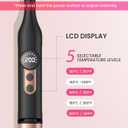 Mini Flat Iron Hair Straightener 1/3 Inch Pencil Flat Iron for Women Portable Travel Straightener and Curler 2 in 1 for Short Hair Beard and Pixie Cut with Adjustable Temp