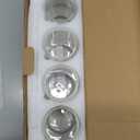 NETANY Drinking Glasses with Glass Straw 4pcs Set - 16oz Highball Glass Cups, Beer Glasses, Iced Coffee Glasses, Cute Tumbler Cup, Ideal for Whiskey, Soda, Tea, Water, Gift, 2 Brushes