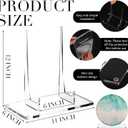 Jetec Acrylic Book Stand Clear Easel Stand for Display Acrylic Plate Postcard Picture Display Holder for Picture Book Decorative Plate Platter Photo (11 x 6 x 12 Inch)