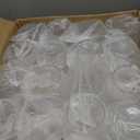 Reli. 12oz. Disposable Wine Glasses Gold-Rim (20 Pack) Stemless Crystal Clear | Reusable & Recyclable BPA-Free Food-Grade Plastic | Shatterproof Party Cups for Juices, Cocktails, Whiskey Any Occasion