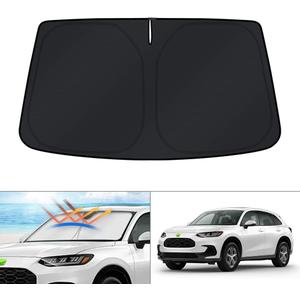 KUST Windshield Sun Shade for Honda HRV Accessories 2023-2024 2025 2026 HR-V Sunshade Window Sun Visor Protector Foldable Blocks UV Rays Keep Car Cooler