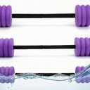 Soulchen 3 Pcs Long Aquatic Exercise Dumbbells Swim Barbells 25'' 29'' 33'' Foam Water Weight Dumbbell Pool Barbells with High Density EVA Foam for Swim Water Aerobics Fitness Loss(Purple)