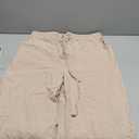 Cotton Linen Pants, Summer Beach Pants Casual Beige, Size M