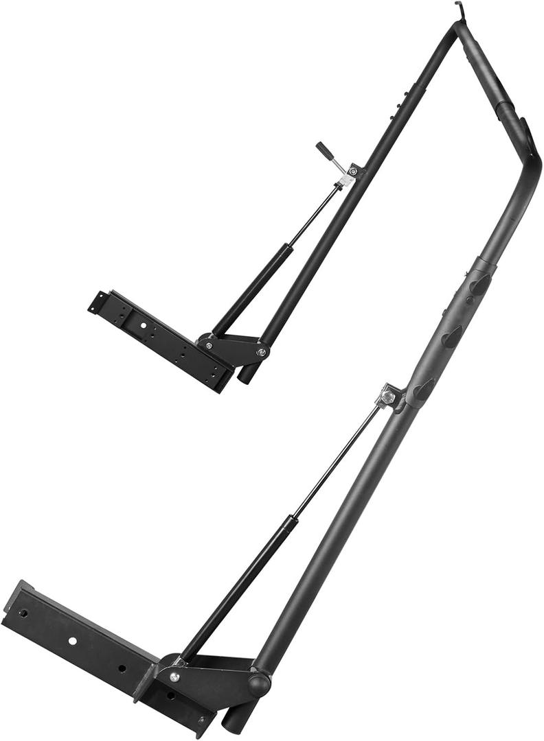 Happybuy Hot Tub Cover Lift, Hydraulic Spa Cover Lifter, 69" - 96.5" Adjustable Width, Top Dual-Side Installation, Fits Various Rectangular Bathubs, Hot Tubs and Spa