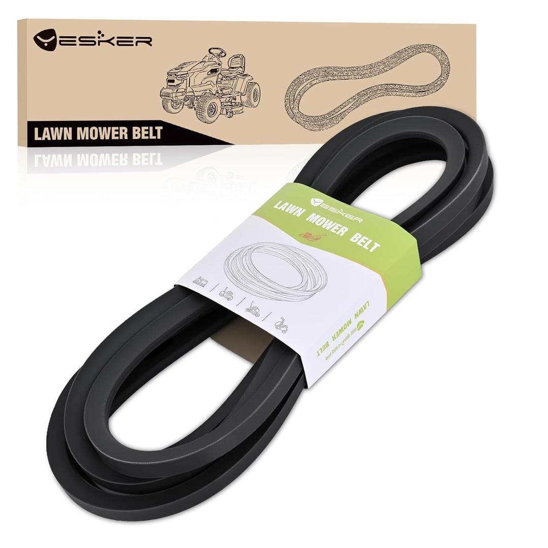 Yesker 109-8073 Drive Belt 60 Inch Mower Deck Belt 5/8" x 198.98" for Exmark Lazer Z LZ-LP E S X-Series Deck Standard Zero Turn Lawn Mowers Heavy-Duty Durable Aramid Cord Replaces 116-1985 135-5774