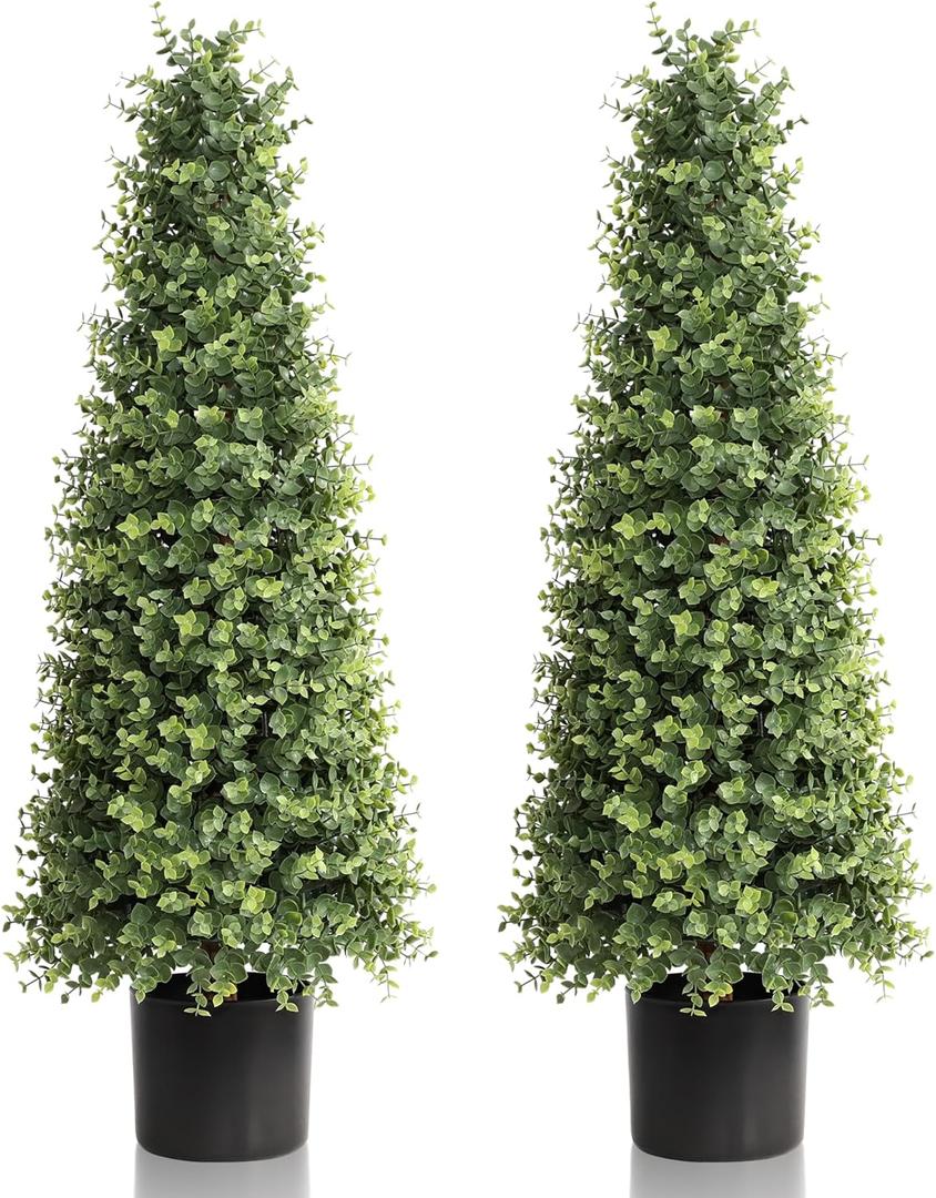 32" Boxwood Topiary Flourish Plant UV Resistant Bushes Potted Plants Artificial Cedar Tree Artificial Shrubs Tree for Indoor Outdoor 32" Boxwood Topiary Flourish Plant UV Resistant Bushes Potted Plants Artificial Cedar Tree Artificial Shrubs Tree for Indoor Outdoor