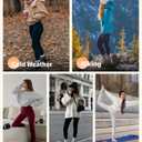 NexiEpoch Fleece Lined Leggings Women - High Waisted Winter Yoga Pants Tummy Control Soft Thermal Warm for Hiking Workout (Black)