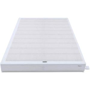 Amazon Basics Smart Box Spring Bed Base, 5-Inch Height Mattress Foundation, Tool-Free Easy Assembly, Full, 74"L x 53"W x 5"H, White