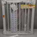 Cumbor 29.7-48" Baby Gate for Stairs, Mom's Choice Awards Winner-Dog Gates for Doorways, Auto Close Safety Pet Gate for Dogs Indoor, Easy Install Pressure Mounted Child Gate with Walk Thru Door, White