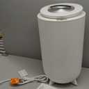 Pure Enrichment PureBliss Luxury Towel Warmer - Extra Large 20L Heats Towels, Robes, Blankets, or Clothing - Modern Bucket Design, 4 Heat Timer Settings & Auto Shut-Off (White & Brushed Gold)