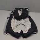 Full Body Dog Coat - Warm Fleece Jacket for Medium Dogs, Turtleneck Winter Coats with Harness, Reflective Dog Snowsuit Windproof Puffer Jackets with Legs for Boston Terrier, Black M