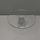 Uten Crystal Glass Cake Stand, 11'' Cake Display Stand, Crystal Glass Fruit Plate, Clear Cake Stand, Display Desserts Holder for Wedding Cakes Serving Platters