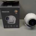 Smart Mini Projector with Android 14 OS, 1080P/4K/8K Video Decoding, WiFi 6 & Bluetooth 5.4, 270 Rotatable Stand, Auto Vertical Keystone, Portable Projector for Bedroom & Home Entertainment(White)