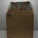 Suncast 33 Gallon Wicker-Style Hideaway Trash Can with Secure Latching Lid and Weather-Resistant Construction for Patio, Cyberspace Grey, Made in the USA