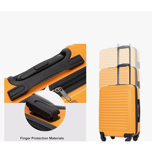 Travelhouse luggage,Hardside Carry On Travel Suitcase with Spinner Wheels, Multi-directional Spinner Wheels Uprigth Lightweight Underseater for Airplanes (Orange) 16x22