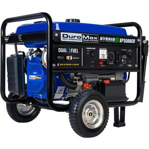 DuroMax XP5500EH 5,500-Watt Dual Fuel Portable Generator - Gas & Propane, Electric Start, RV & Emergency Ready