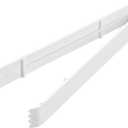Restaurantware-Cater Tek 9 Inch Serving Tongs, 10 Disposable Tongs For Catering - With Serrated Tips, Heavy-Duty, Clear Plastic Food Tong, Long Handle, For Weddings, Buffets, Catering Events (White)