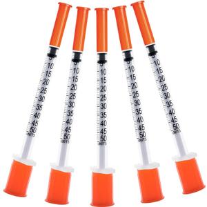 2 x U-100 Syringe 0.5cc with 31G 1/2 Inch (13mm) Measuring Dispensing for Liquid, Individually Sealed Packaging 20 Pack