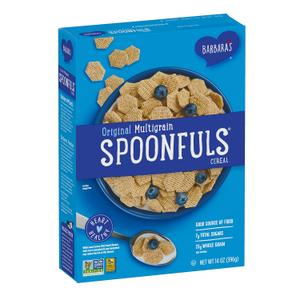 Barbaras Spoonfuls Original Multigrain Cereal, Hearty Healthy Wheat Cereal, Good Source of Fiber, Vegan Cereal, Kosher, Non-GMO Project Verified, 14 OZ Box (1.17 Ounce (Pack of 12)) OCT 17, 2025