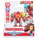 Transformers CYBERWORLD Dinobot Snarl Cyber Changers 4-Inch Action Figure, Quick Change to Dino Mode, Robot Toys for Boys and Girls 6 and Up