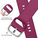 Maledan 8 Pack Band Compatible with Samsung Watch 7 6 5 4 40mm 44mm Bands, Galaxy Watch 5 Pro 45mm/Galaxy Watch 4 6 Classic 42mm 46mm 43mm 47mm/Watch 3, 20mm Soft Silicone Accessories Women Men, Large (Black/Gray/Pink/White/Blue/Plum/Fuchsia/Pine Green)