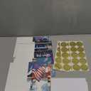 24 Set Patriotic Christmas Cards with Envelopes Stickers Bulk American Flag Santa Greeting Card Patriotic New Years Postcards for Xmas Holiday Supplies