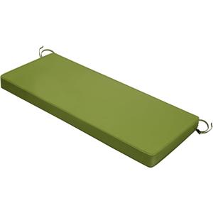 Outdoor Bench Cushion 48 x 18 x 3 Inch with Ties, Thick Waterproof Porch Swing Cushions for Patio Furniture Chair Pad, Seat Sofa Garden Replacement Cushion Sponge Filling