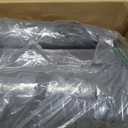 HYMOKEGE 7 Piece King Size Comforter Set Seersucker, All Season Luxury Bed in a Bag for Bedroom, Bedding Set with Comforters, Sheets, Pillowcases & Shams, Dark Grey