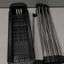 Roll Up Dish Drying Rack,Expandable Over The Sink Dish Drainer,Stainless Steel Kitchen Rolling Sink Rack with Utensil Holder,Length Up to 22.3" (Black)