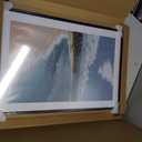 Frametory, 13x19 Metal Picture Frame with Mat for 11x17 Picture & Real Glass, Aluminum Photo Frame Collection (Black, 1 Pack)