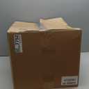 idee-home Outdoor Chair Cushions Set of 2, 19" x 19" x 3" Thick D-Shaped Patio Furniture Outdoor Seat Cushions Waterproof with Ties, Dining Pads (Black)